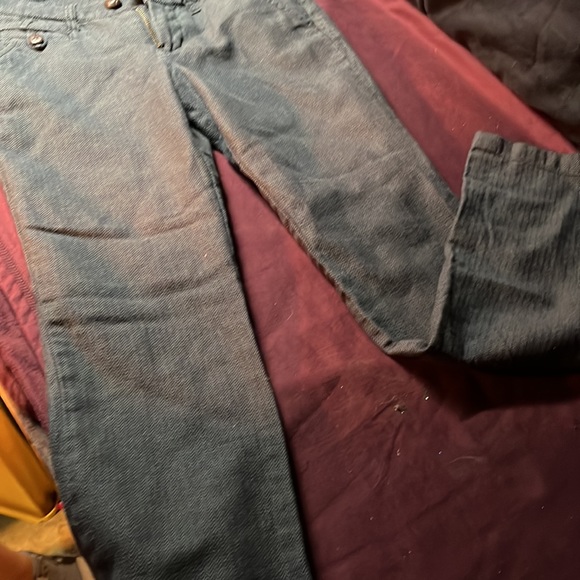 Grey Volcom dress pants.Dark Grey silky lining. Semi flared/ boot cut - Picture 2 of 8